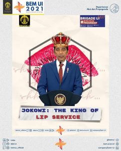 BEM UI "Jokowi: King Of Lip Service"