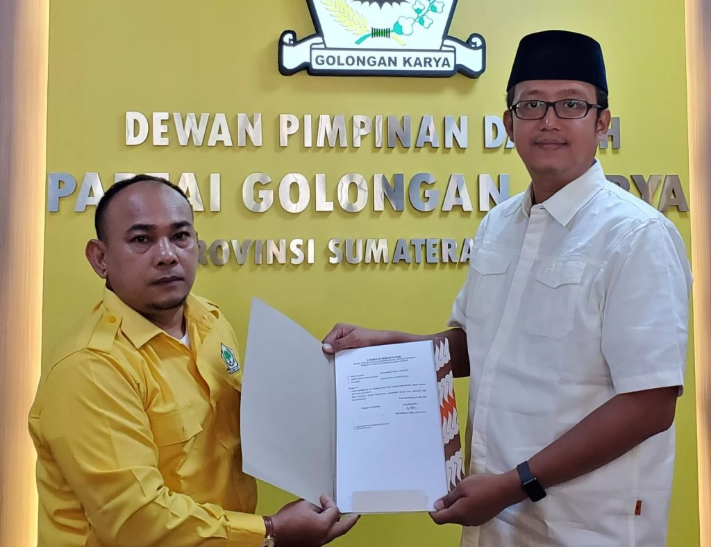 Iqbal Harahap Daftar Cakada Paluta ke Partai Golkar Sumut