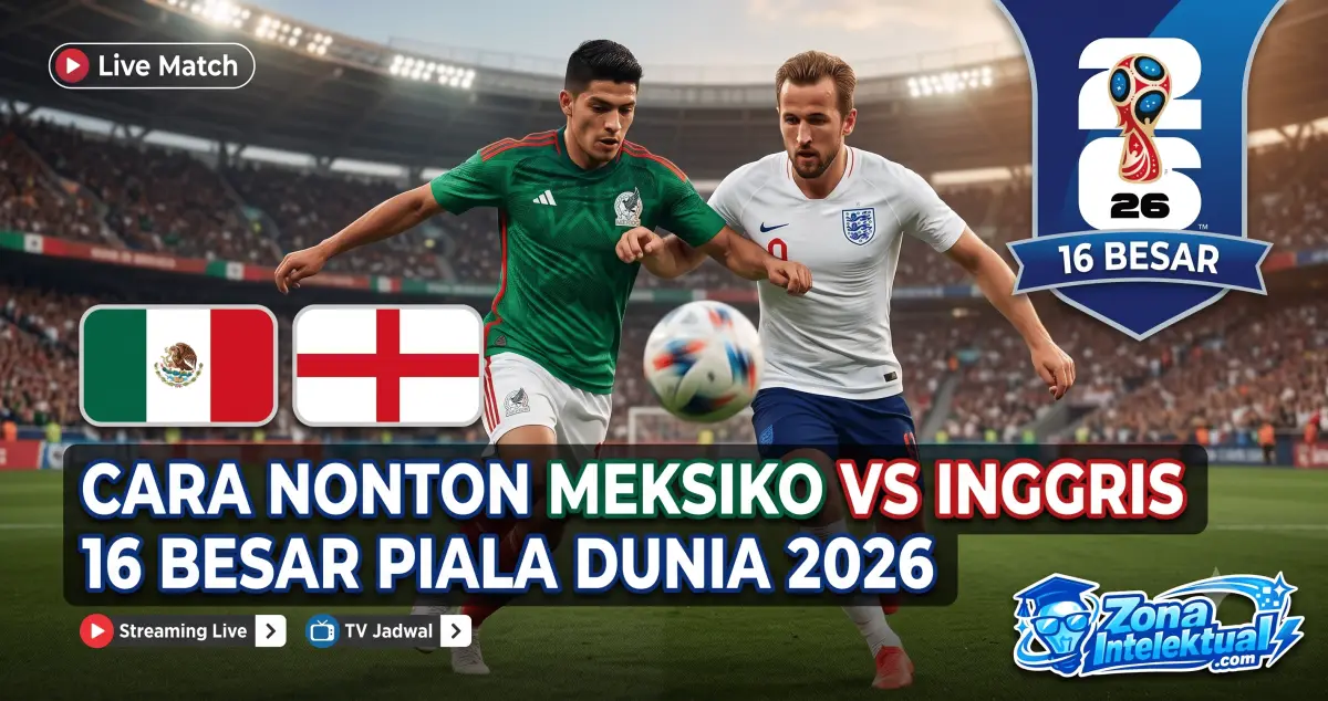 Cara Nonton Meksiko vs Inggris: Panduan Streaming Legal dan Lancar