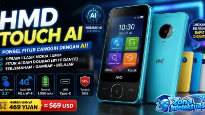 HMD Touch AI Resmi Meluncur: Bukan Sekadar Ponsel Fitur Biasa, Ini Kecerdasan Barunya