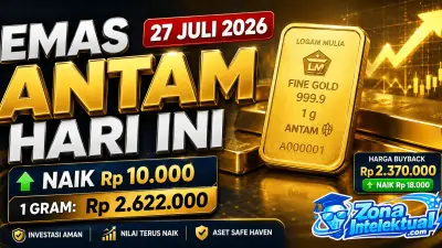 Harga Emas Antam Hari Ini Kembali Melesat, Apa Artinya Buat Kamu?