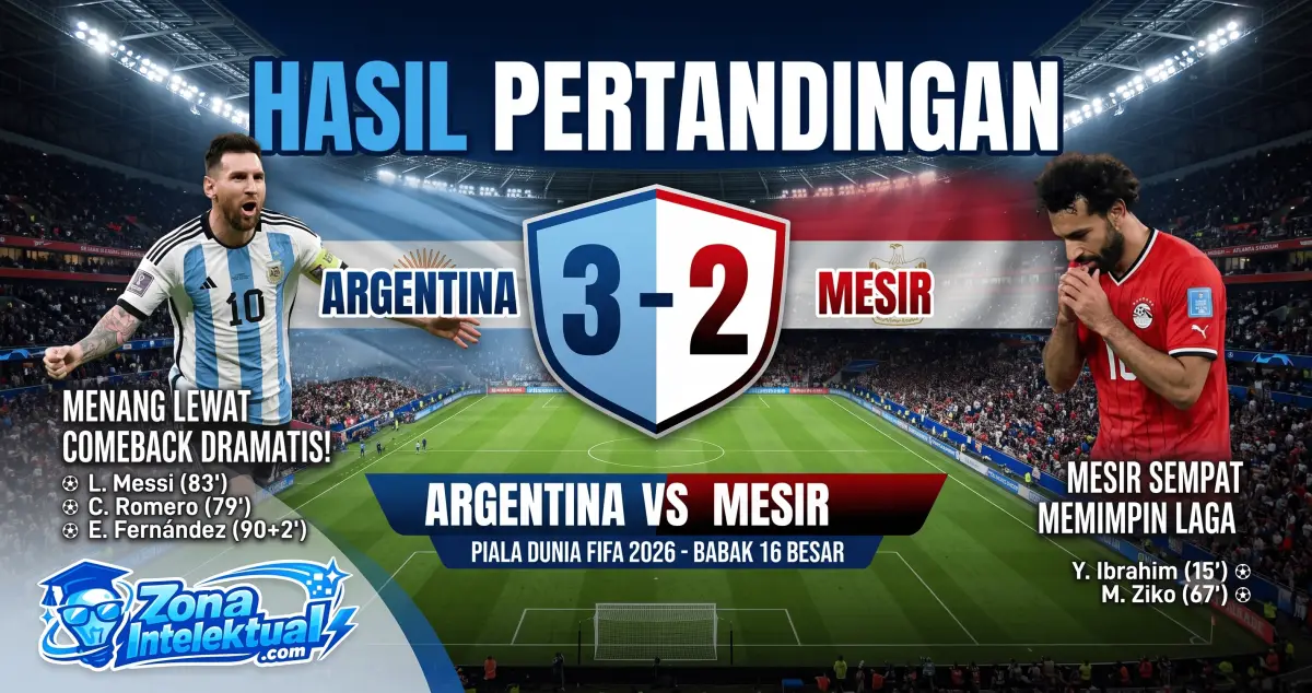 Hasil Argentina vs Mesir Piala Dunia 2026: Albiceleste Bangkit Dramatis!