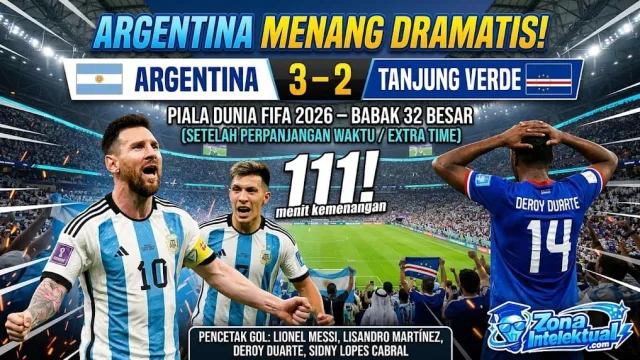 Hasil Argentina vs Tanjung Verde 3-2: Drama Extra Time Piala Dunia 2026