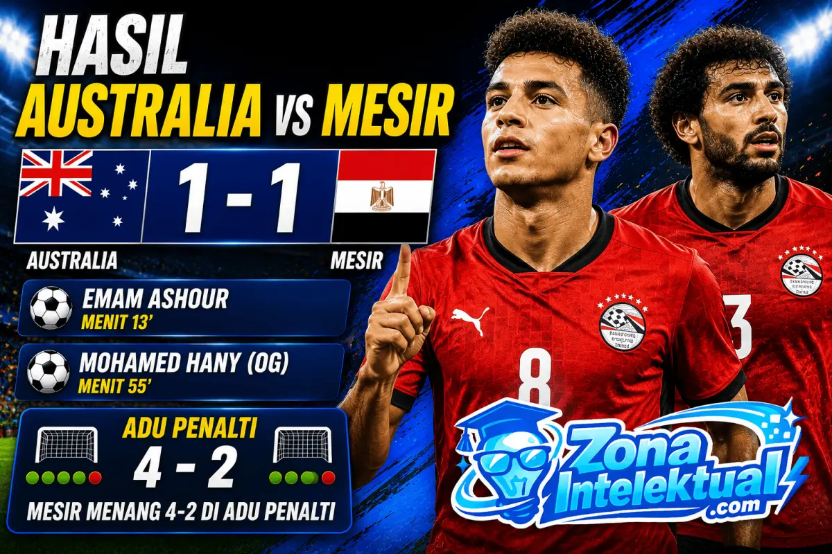Hasil Australia vs Mesir 1-1 (4-2 Penalti) Piala Dunia 2026
