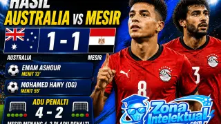 Hasil Australia vs Mesir 1-1 (4-2 Penalti) Piala Dunia 2026