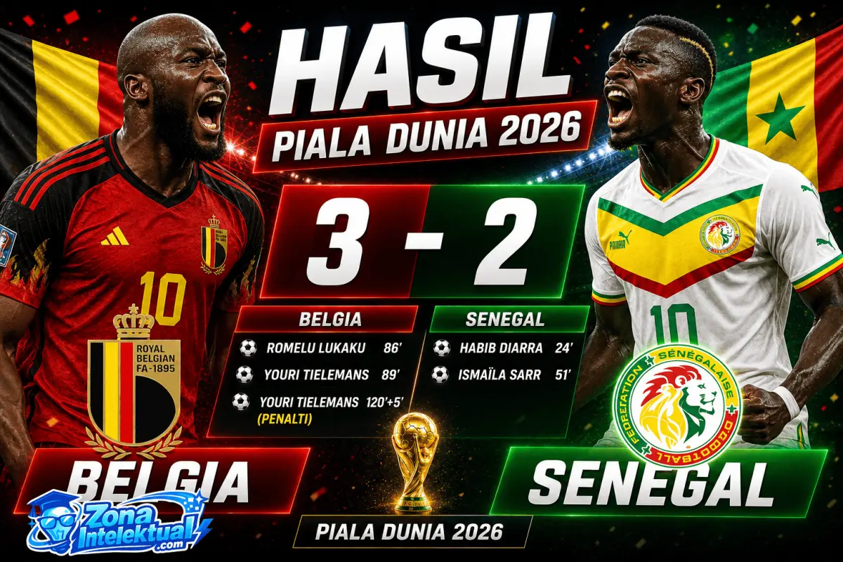 Belgia vs Senegal 3-2: Comeback Epik di Extra Time Piala Dunia 2026