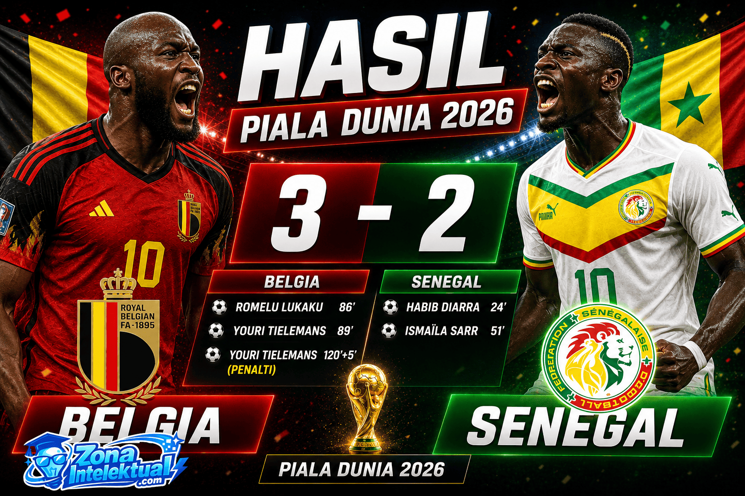 hasil belgia vs senegal