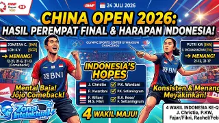 Hasil China Open 2026: Indonesia Kirim Empat Wakil ke Perempat Final!