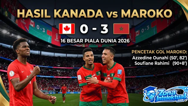 Hasil Kanada vs Maroko 0-3 Piala Dunia 2026: Maroko Lolos ke Perempat Final