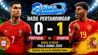 Hasil Portugal vs Spanyol Piala Dunia 2026: Gol Dramatis Mikel Merino Antar La Roja ke Perempat Final