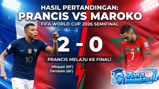 Hasil Prancis vs Maroko Piala Dunia 2026: Les Bleus Melaju ke Semifinal