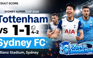Hasil Skor Tottenham vs Sydney FC