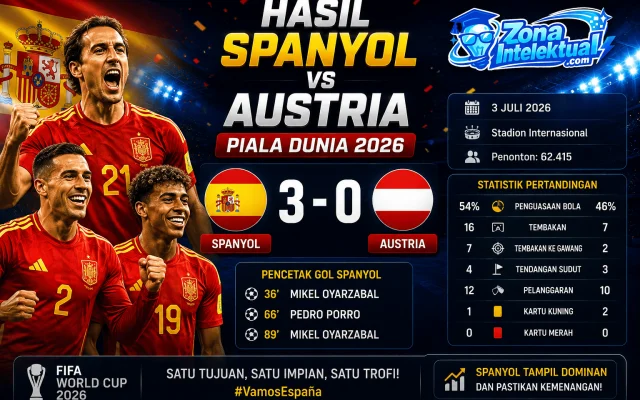 Hasil Spanyol vs Austria