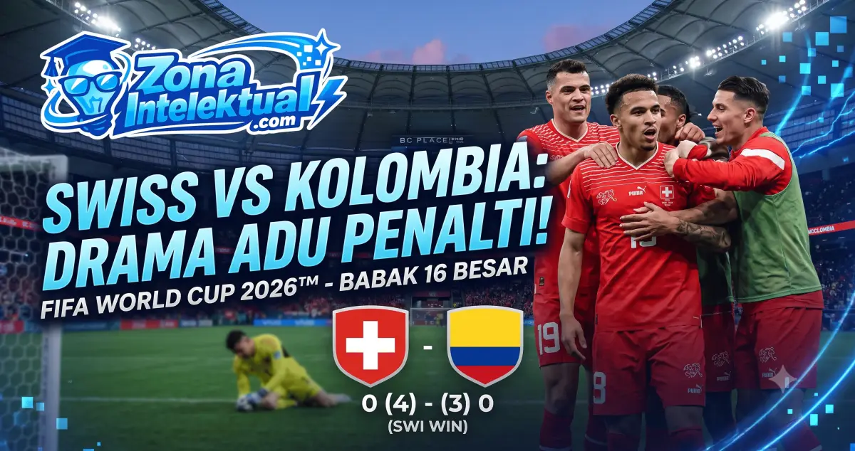 Hasil Swiss vs Kolombia Piala Dunia 2026: Drama Adu Penalti Antar La Nati ke Perempat Final!