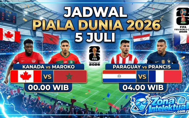 Jadwal 16 Besar Piala Dunia 2026 5 Juli