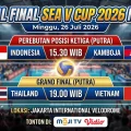 Jadwal Final SEA V Cup 2026 Hari Ini: Siapa Juara Leg 2 di Jakarta?