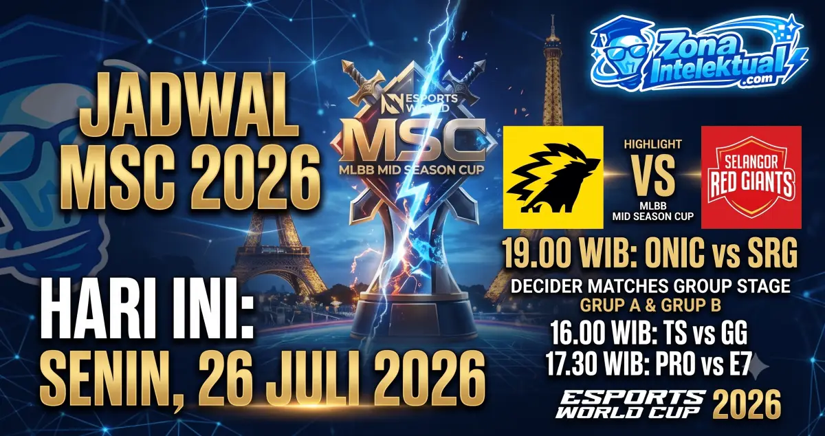 Jadwal MSC Hari Ini (26 Juli 2026): Penentuan Terakhir Group Stage Menuju Knockout!