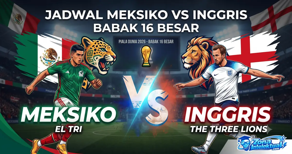 Cara Akurat Cek Jadwal Meksiko vs Inggris dan Link Streaming Resmi