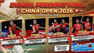 Jadwal Perempat Final China Open 2026: Indonesia Berjuang Hari Ini!