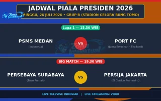 jadwal piala presiden 2026 hari ini