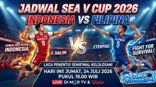 Jadwal SEA V Cup 2026 Indonesia vs Filipina: Misi Semifinal di Kandang Sendiri