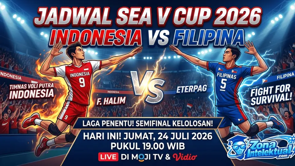 Jadwal SEA V Cup 2026 Indonesia vs Filipina: Misi Semifinal di Kandang Sendiri