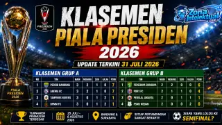Klasemen Piala Presiden 2026 Terbaru: Siapa Memimpin dan Lolos Semifinal?