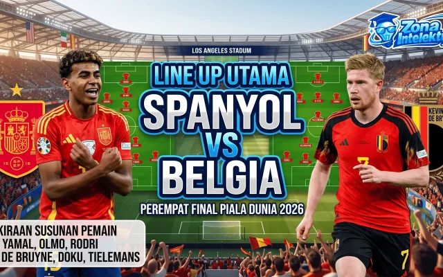 Line Up Spanyol vs Belgia
