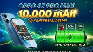 Oppo A7 Pro Max Resmi Dikonfirmasi: Gebrakan Baterai 10.000 mAh dan Segala yang Perlu Kamu Tahu
