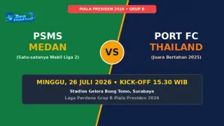 PSMS Medan vs Port FC di Piala Presiden 2026: Mampukah Ayam Kinantan Beri Kejutan?