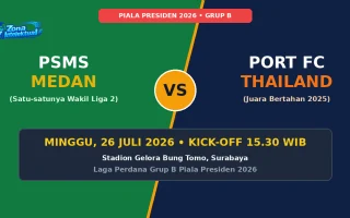PSMS Medan vs Port FC Piala Presiden