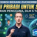 Prediksi Mark Zuckerberg: Miliaran Orang Bakal Punya Agen AI Pribadi dalam 5 Tahun ke Depan!