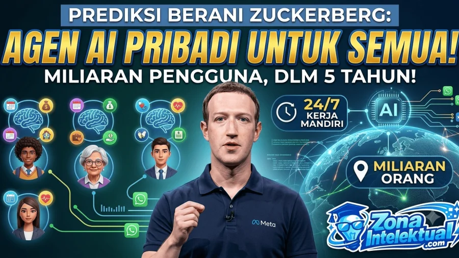 Prediksi Mark Zuckerberg: Miliaran Orang Bakal Punya Agen AI Pribadi dalam 5 Tahun ke Depan!