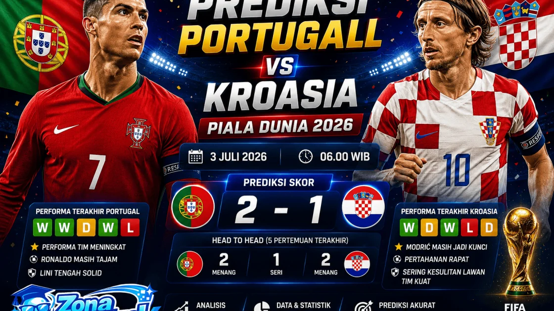 Prediksi Portugal vs Kroasia Piala Dunia 2026