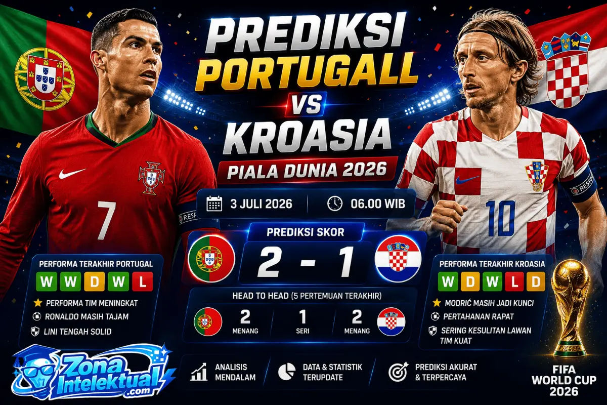 Prediksi Portugal vs Kroasia Piala Dunia 2026 3 Juli