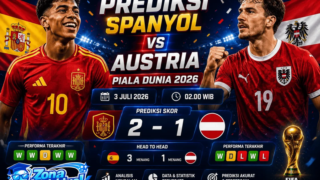 Prediksi Spanyol vs Austria Piala Dunia 2026