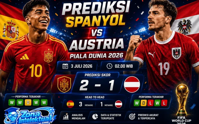 Prediksi Spanyol vs Austria Piala Dunia 2026