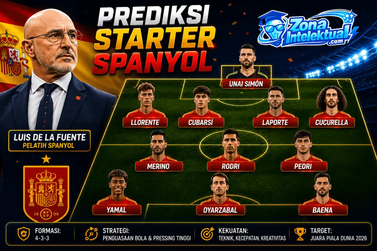 Prediksi Susunan Pemain Spanyol vs Austria Piala Dunia 2026