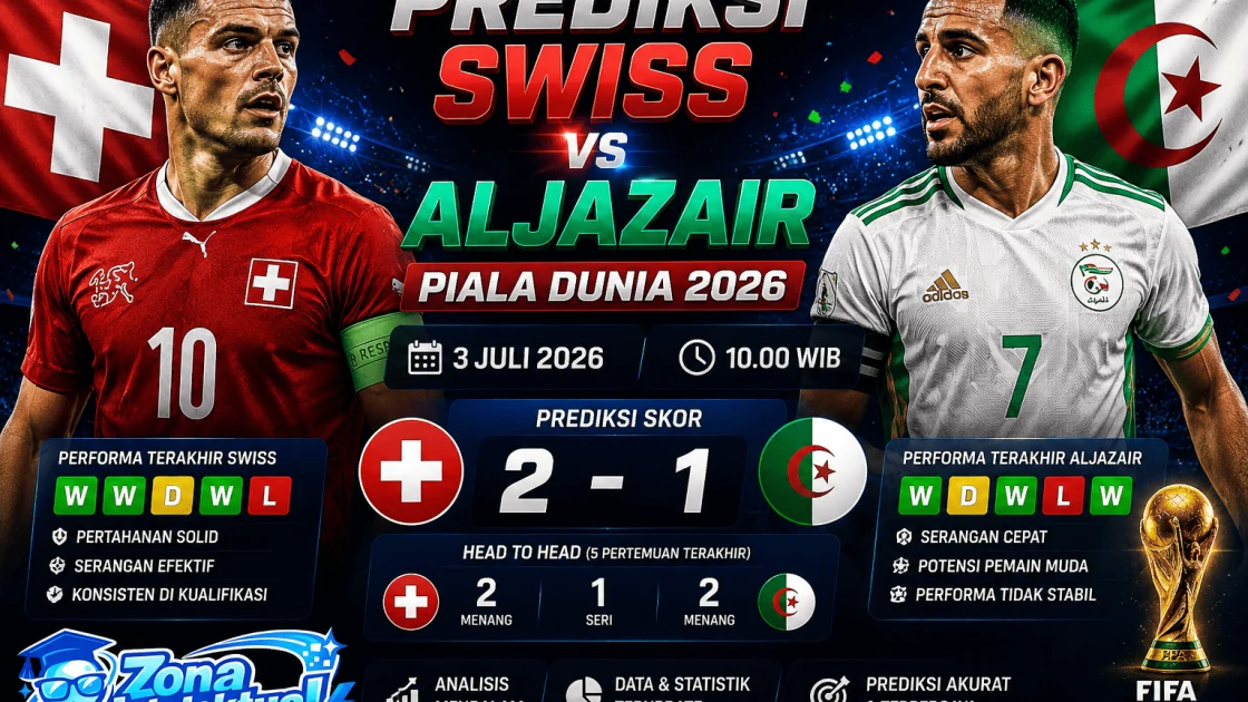Prediksi Swiss vs Aljazair Piala Dunia 2026