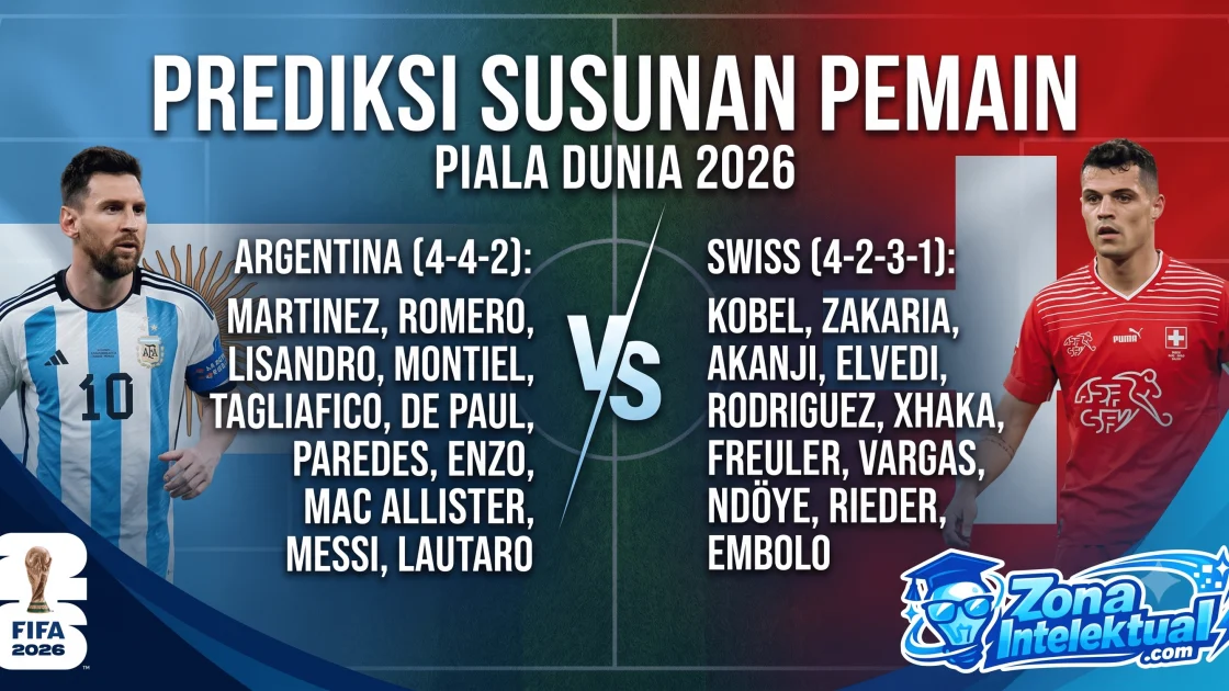 susunan pemain argentina vs swiss piala dunia 2026