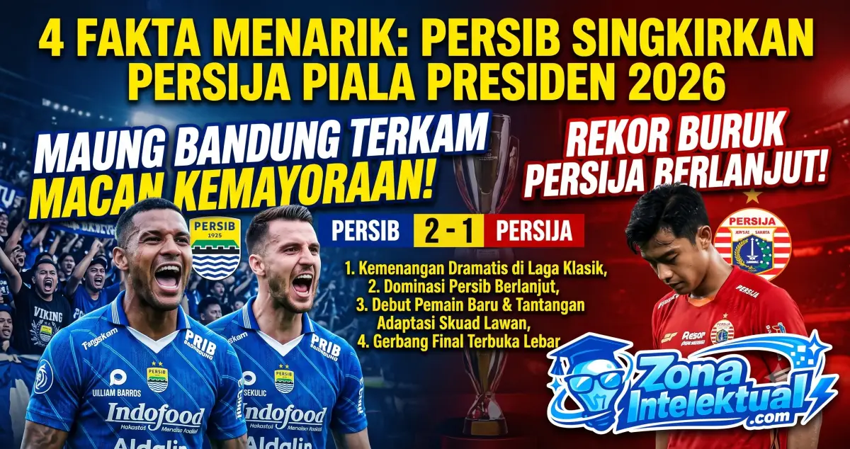 4 Fakta Menarik Setelah Persib Singkirkan Persija di Piala Presiden 2026