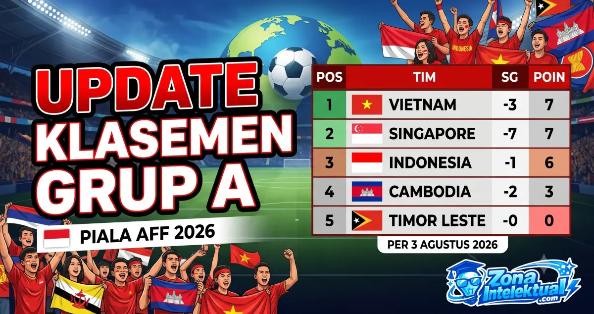 Update Klasemen Grup A Piala AFF 2026: Vietnam Puncak, Indonesia Terdesak!