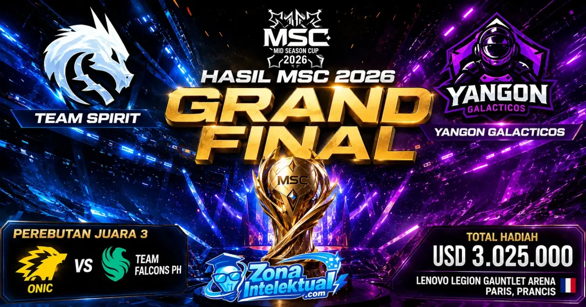 Hasil MSC 2026: Team Spirit dan Yangon Galacticos Bertarung di Grand Final!