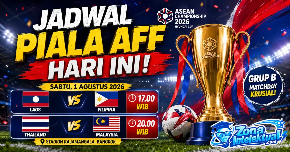 Jadwal Piala AFF Hari Ini, 1 Agustus 2026: Panasnya Persaingan Grup B ASEAN Championship!