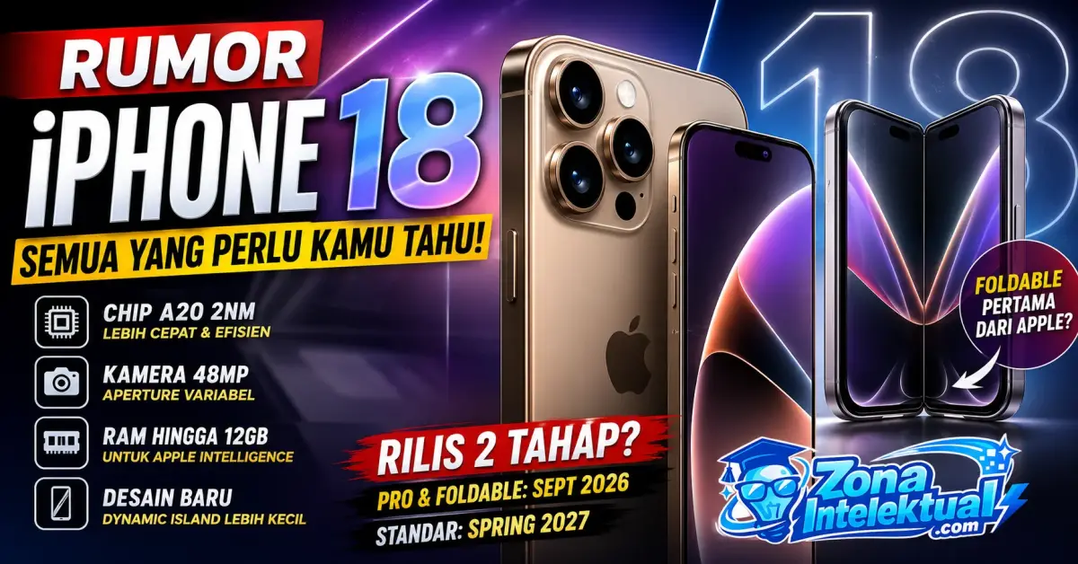 Rumor iPhone 18: Semua yang Perlu Kamu Tahu tentang Peluncuran & Fitur Terbarunya