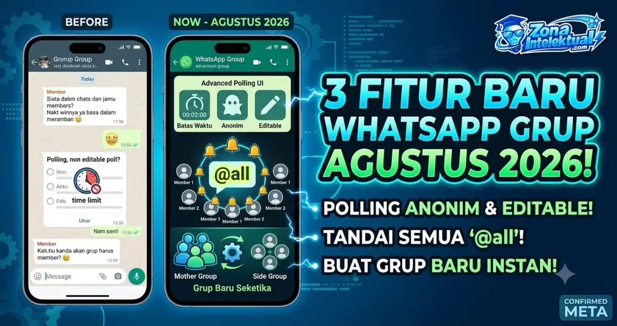 Resmi Rilis Agustus 2026: Ini Fitur WhatsApp Grup Terbaru yang Wajib Kamu Coba!