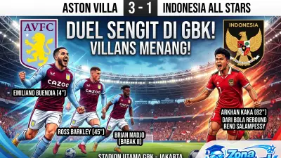 Aston Villa Taklukkan Indonesia All Stars 3-1: Arkhan Kaka Beri Perlawanan Berarti