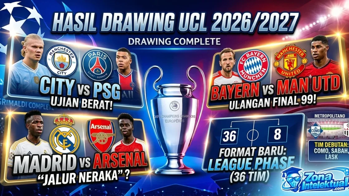 Hasil Drawing UCL 2026/2027