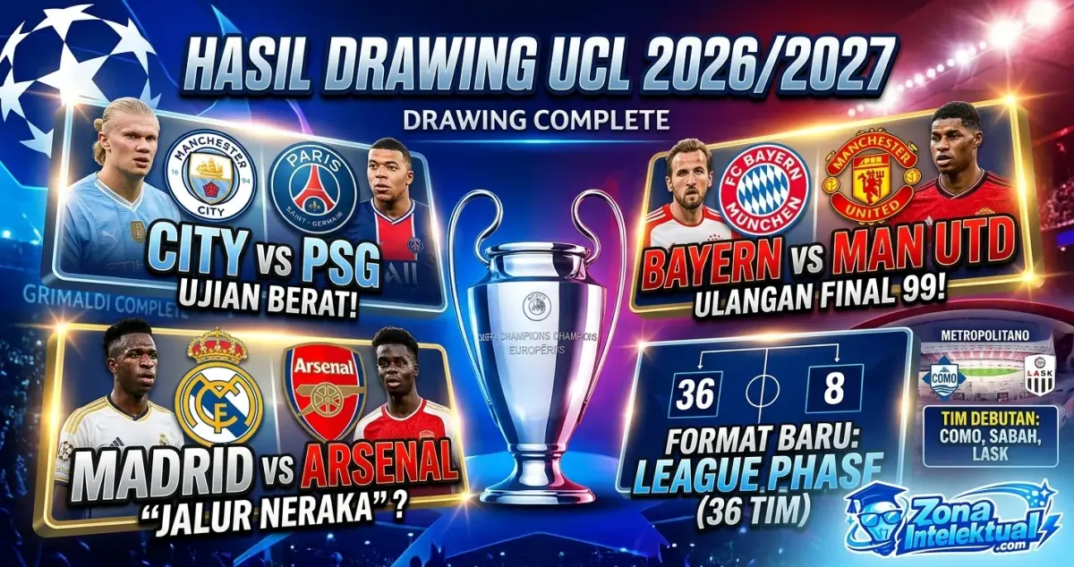 Hasil Drawing UCL 2026/2027: Siapa Lawan Siapa di Fase Liga?