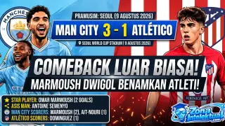 Hasil Man City vs Atletico Pramusim Hari Ini: Comeback 3-1 di Seoul, Marmoush Bintangnya!